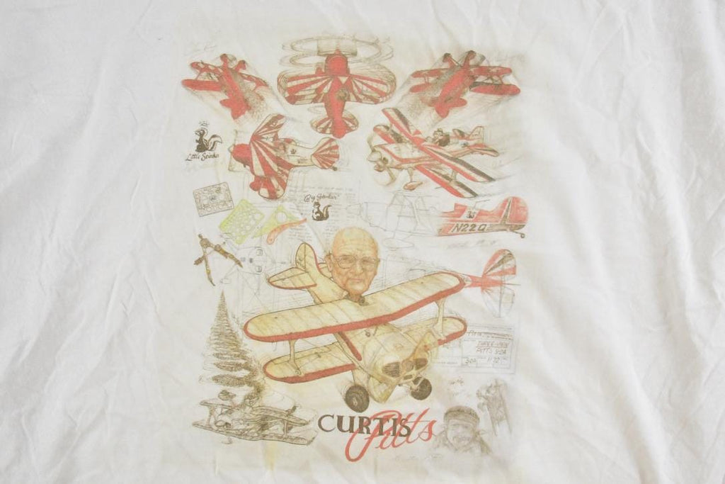 Vintage 1990s Curtis Pitts Souvenir Airplane T-Shirt
