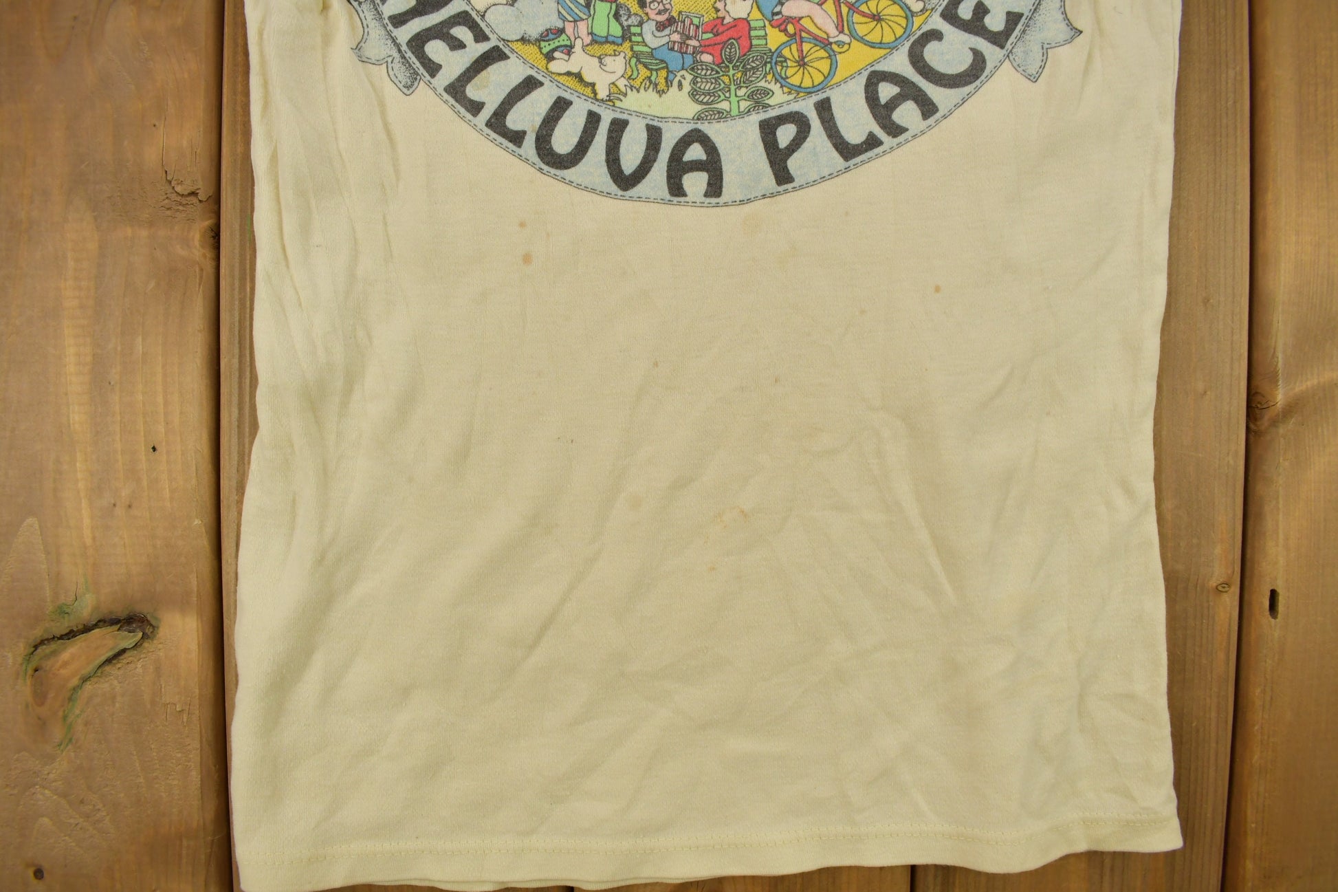 Vintage 1960s Chattanooga Tennessee One "Hellauva Place" Souvenir T Shirt  Ringer Tee  Vacation Tee  Travel T Shirt  Vintage