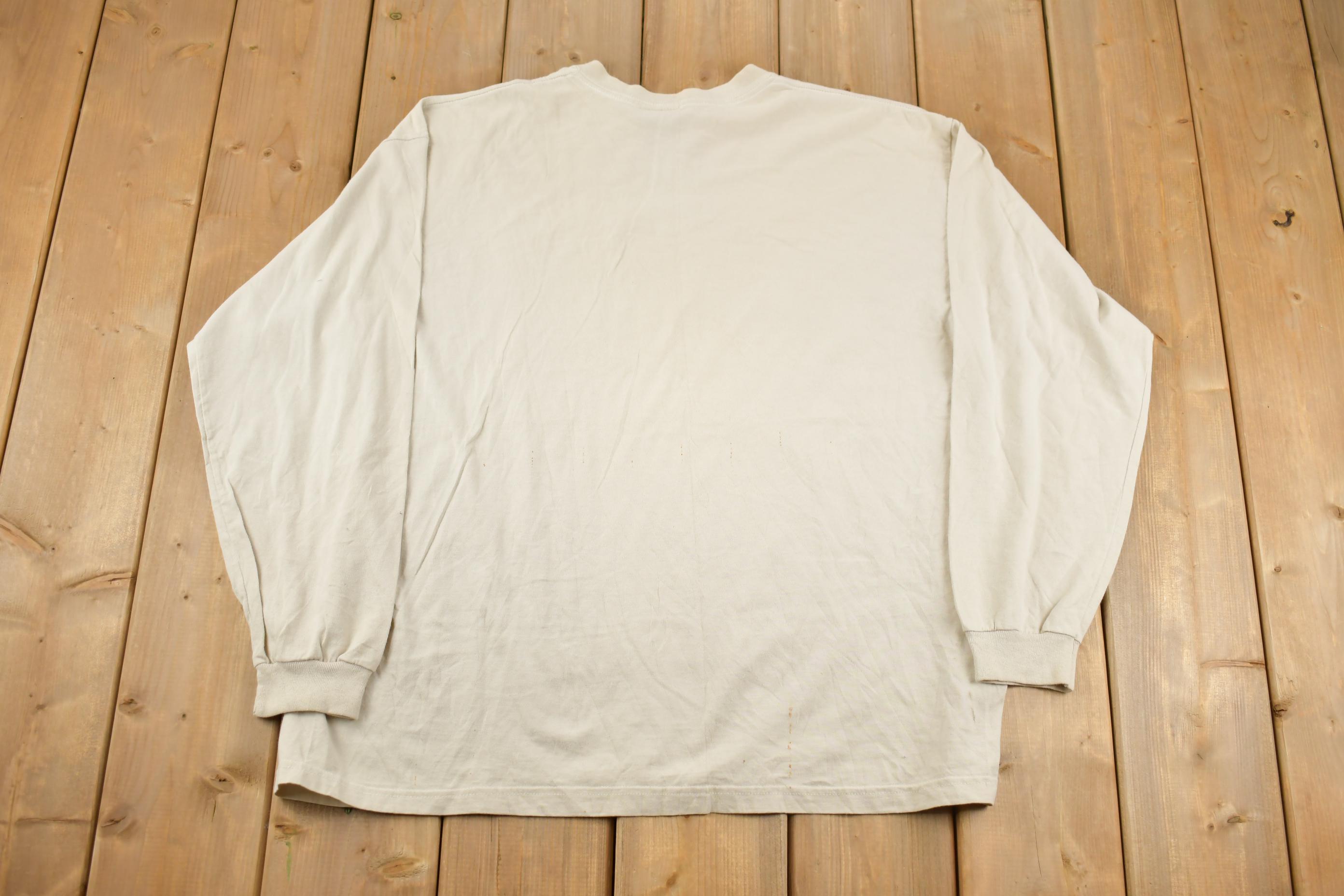Vintage 1990s Ozark Trail Autumn Forest Buck Long Sleeve Made In USA Shirt