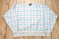 Vintage 1990s Croft & Barrow Plaid Knitted Sweater