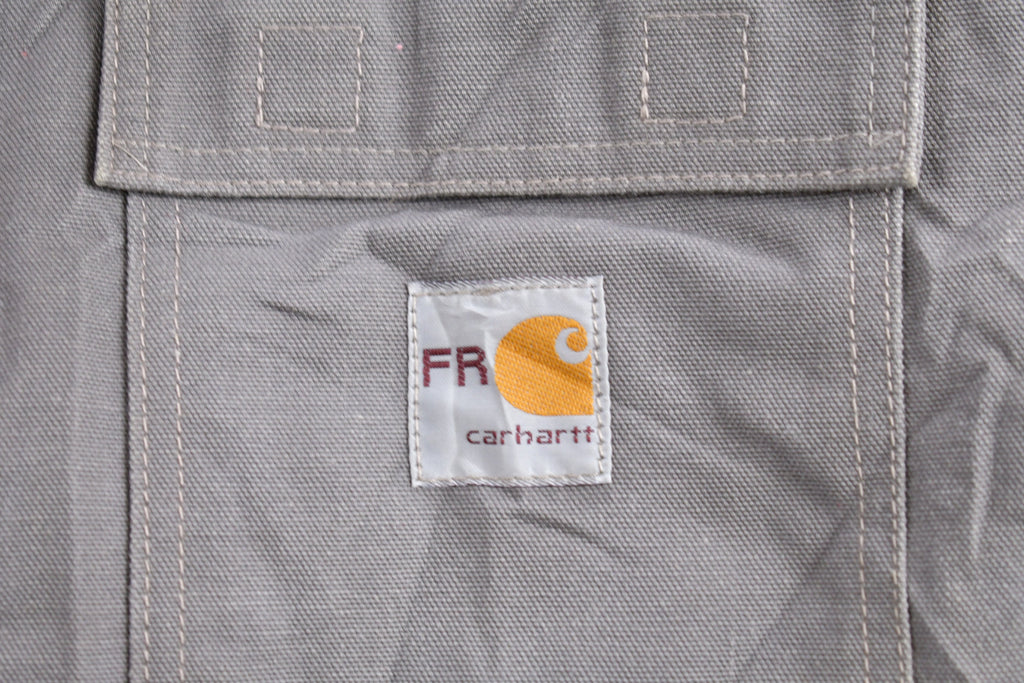 Vintage 1990s Grey Fire Resistant Carhartt Traditional Jacket