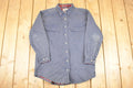 Vintage 1990s LL Bean Plaid Lined Denim Button Up Shirt Women's L