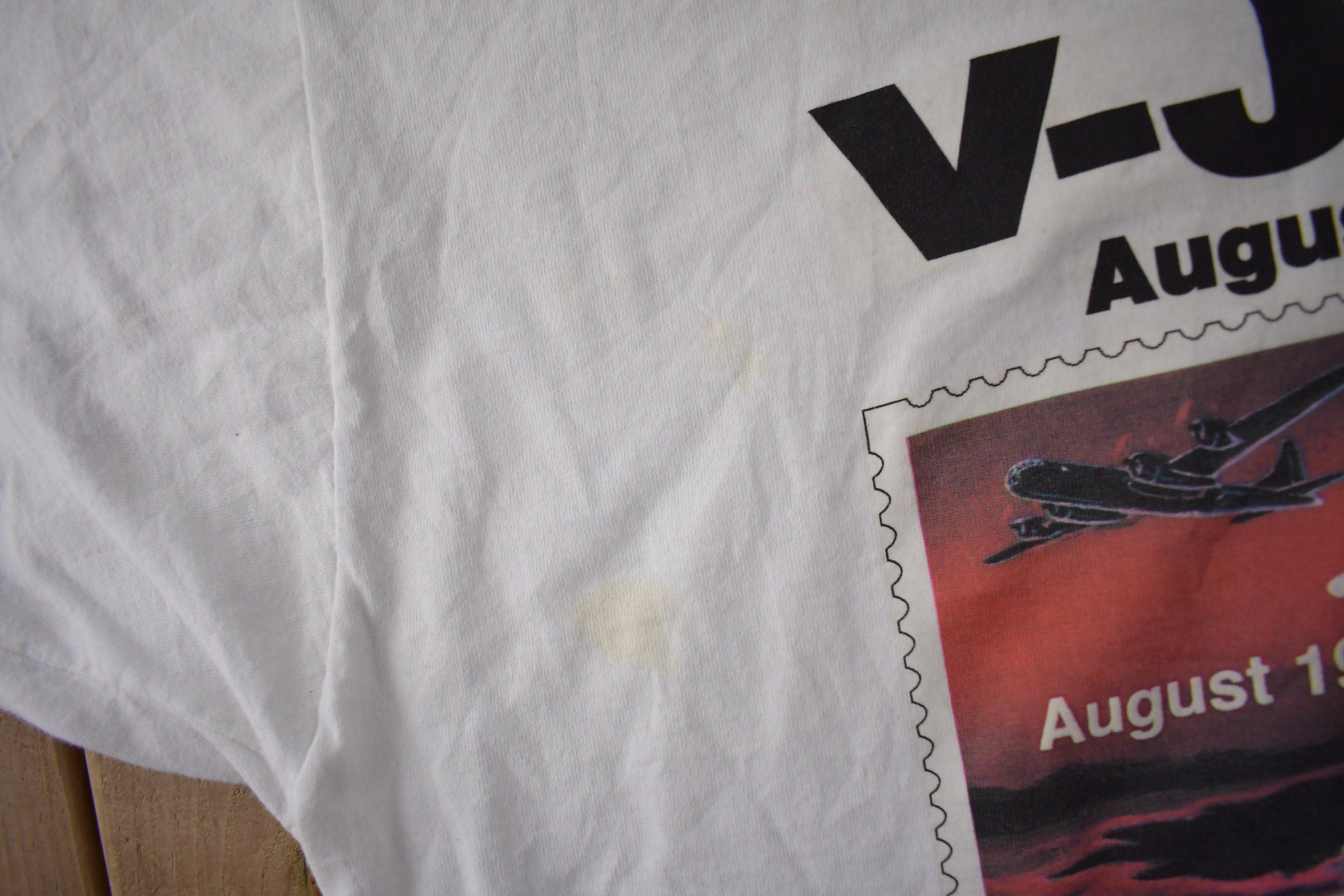 Vintage 1990s WWII Pacific Victory Tour Memorial Graphic T Shirt Made In USA
