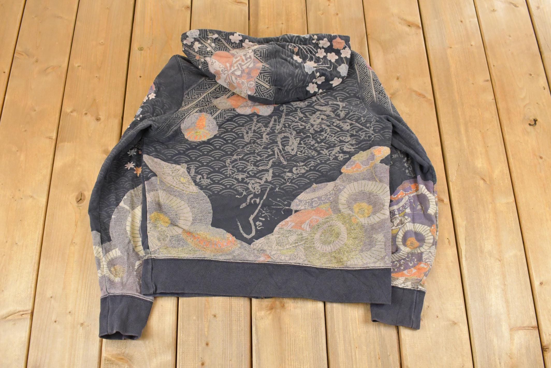 Vintage 2000s Lucky Brand Japan Full Zip Hoodie Women's Medium