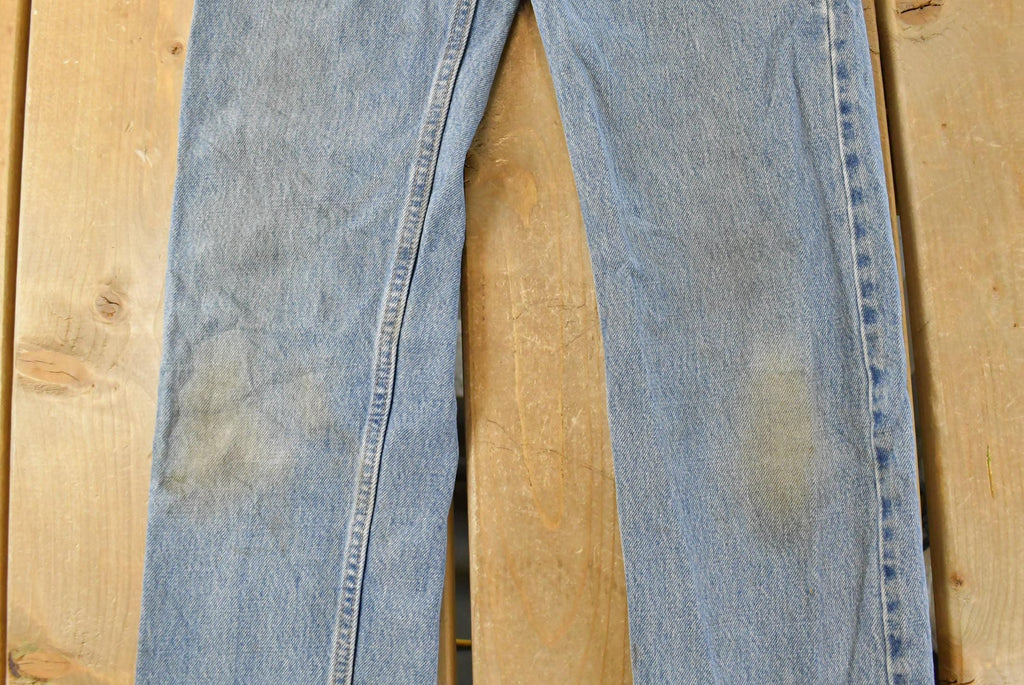 Vintage 1990s Levi's Denim Jeans Women's 26 x 34 / Original Fit / 90s Levi's / Distressed Sun Faded Jeans