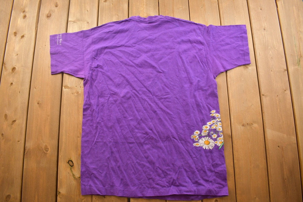 Vintage 1990s Hummingbird Themed Graphic T Shirt