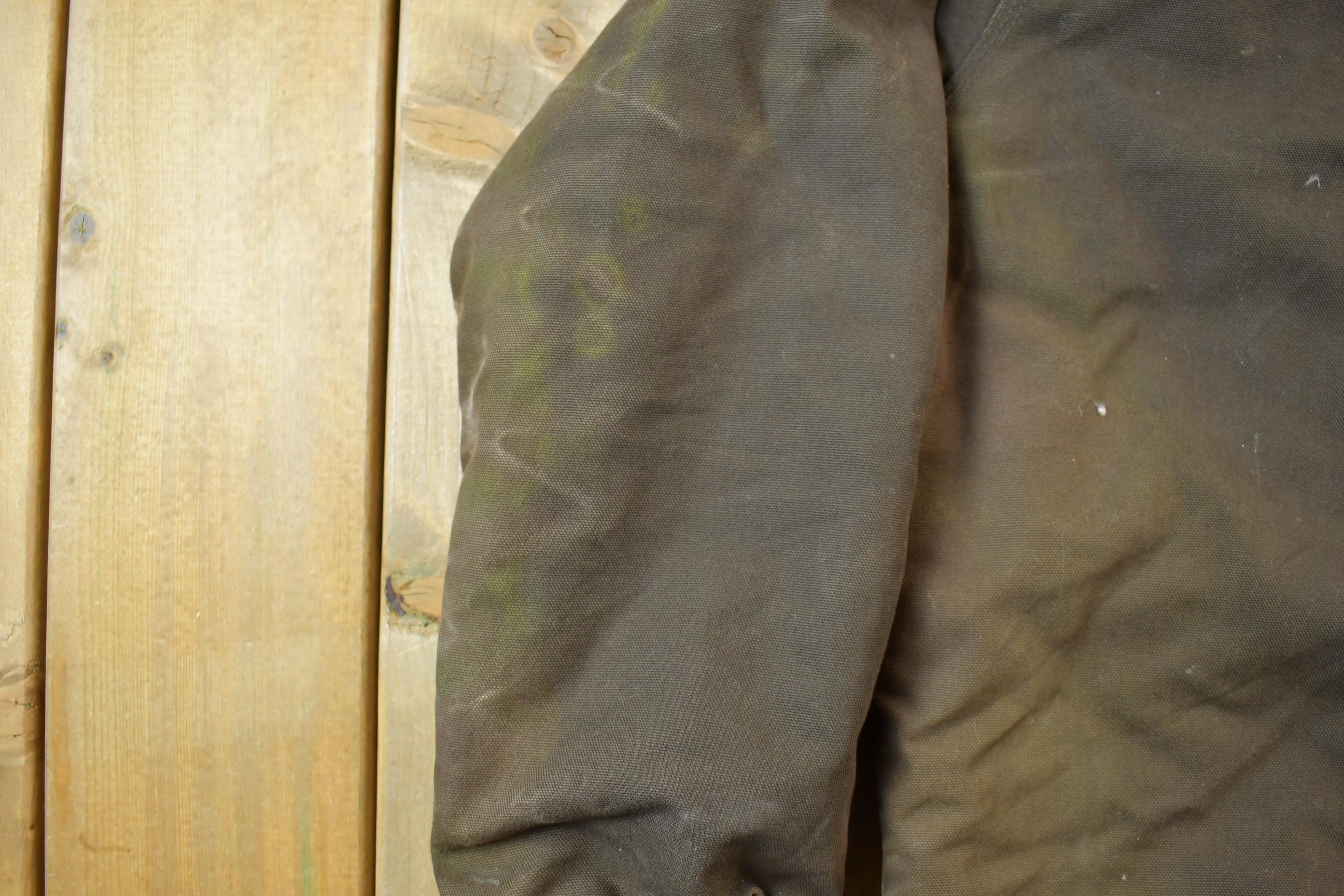 Vintage 1990s Carhartt Hooded Work Jacket Youth XL