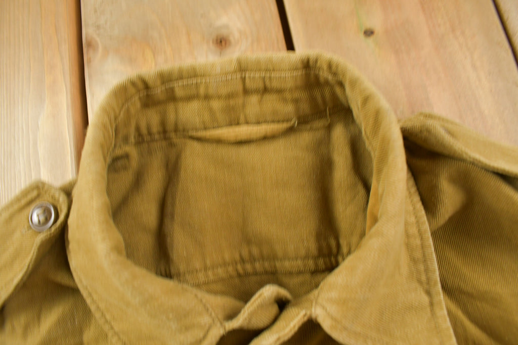 Vintage 1970s Military Button Up Shirt