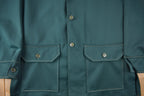 Vintage 1970s Levi's Panatela Tops Western Style Dark Green Button Up Shirt Made in USA Size XL