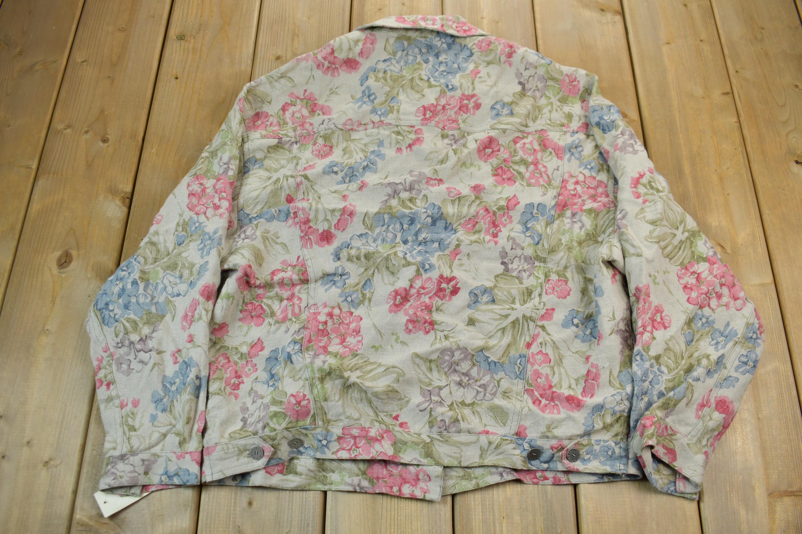 Vintage 1990s Floral Anne Klein Jacket