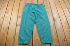 Vintage 1980s Tultex Turquoise Sweatpants 28-30 x 27