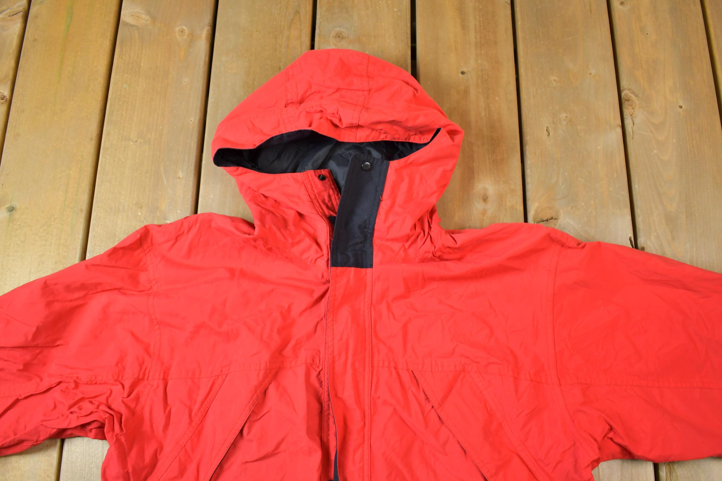Vintage 1990s Red Windbreaker Jacket