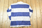 Vintage 1990s Studio Striped Rugby Button Up Shirt Men's L