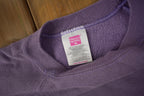 Vintage 1990s Hanes Herway Purple Blank Crewneck Sweatshirt Made In USA