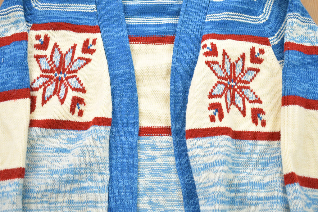 Vintage 1980s Monarch Knits Knitted Cardigan Sweater