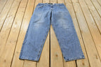 Vintage 1990s Levi Silver Tab Baggy Fit Denim Blue Jeans Men's 37 x 33.5 / 90s Silvertabs / Streetwear / Baggy Jeans / Made in USA