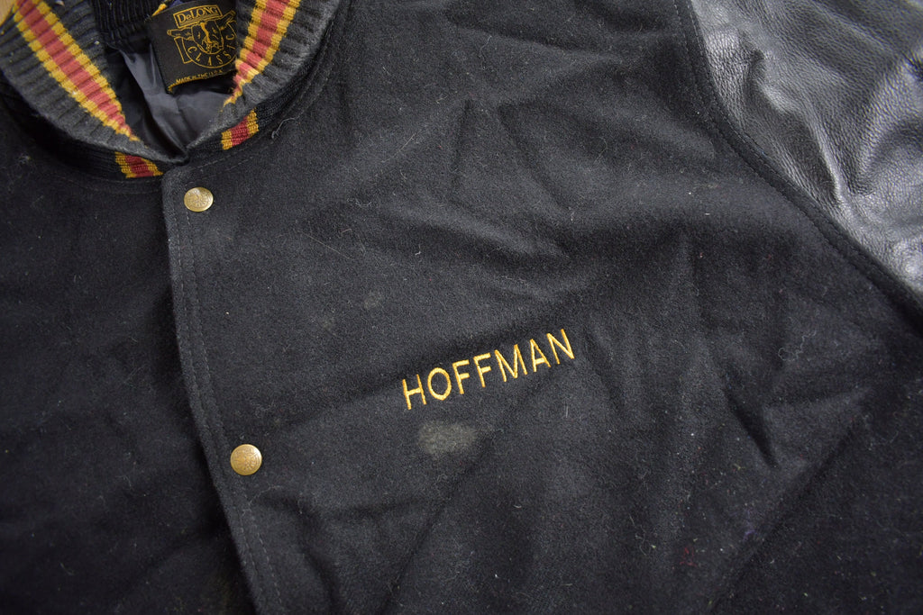 Vintage 1990s Pat Carney Studio Leather Varsity Jacket
