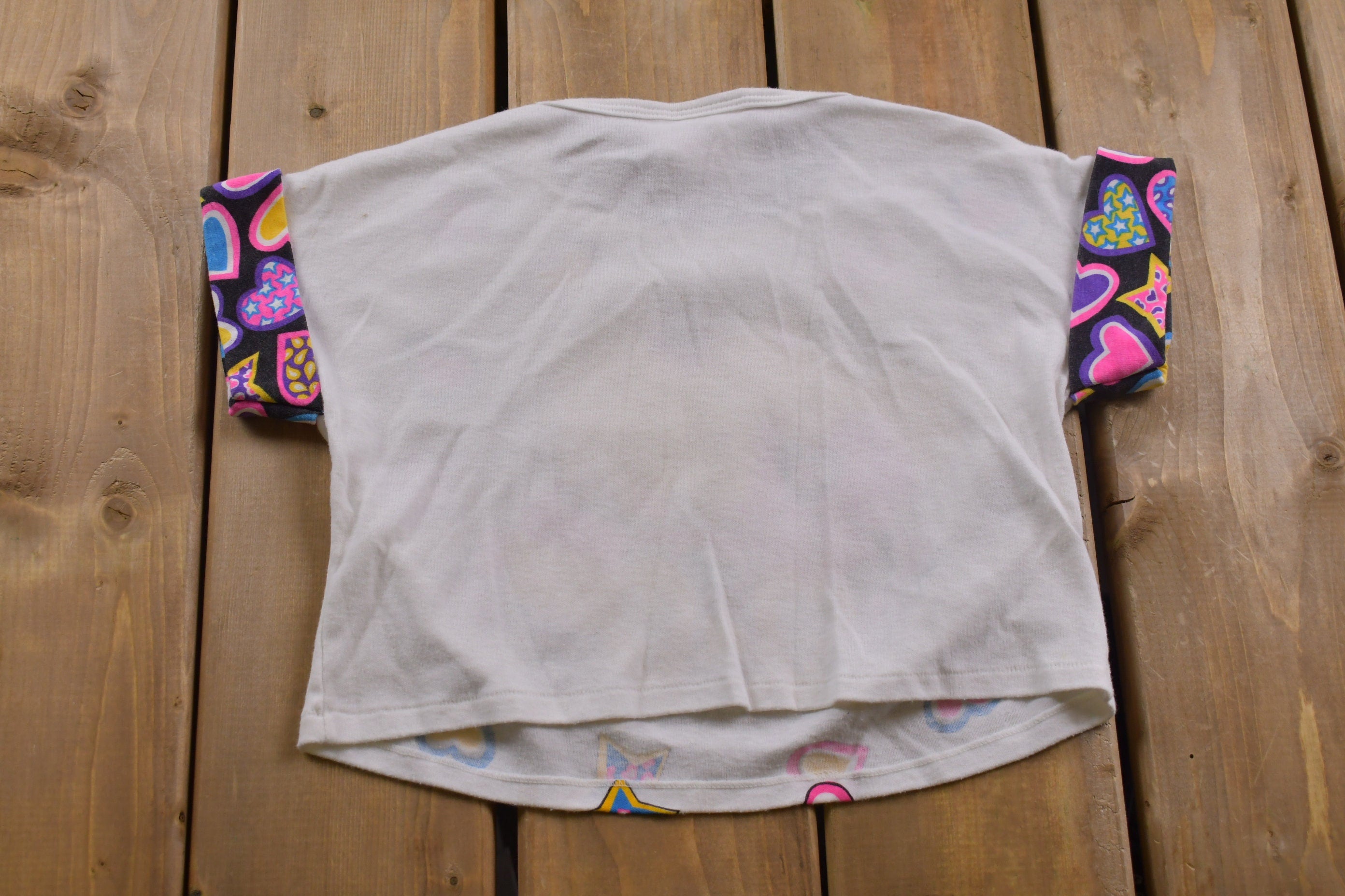 Vintage 1990s Toddler Sized Cute Cat Shirt Graphic T-Shirt