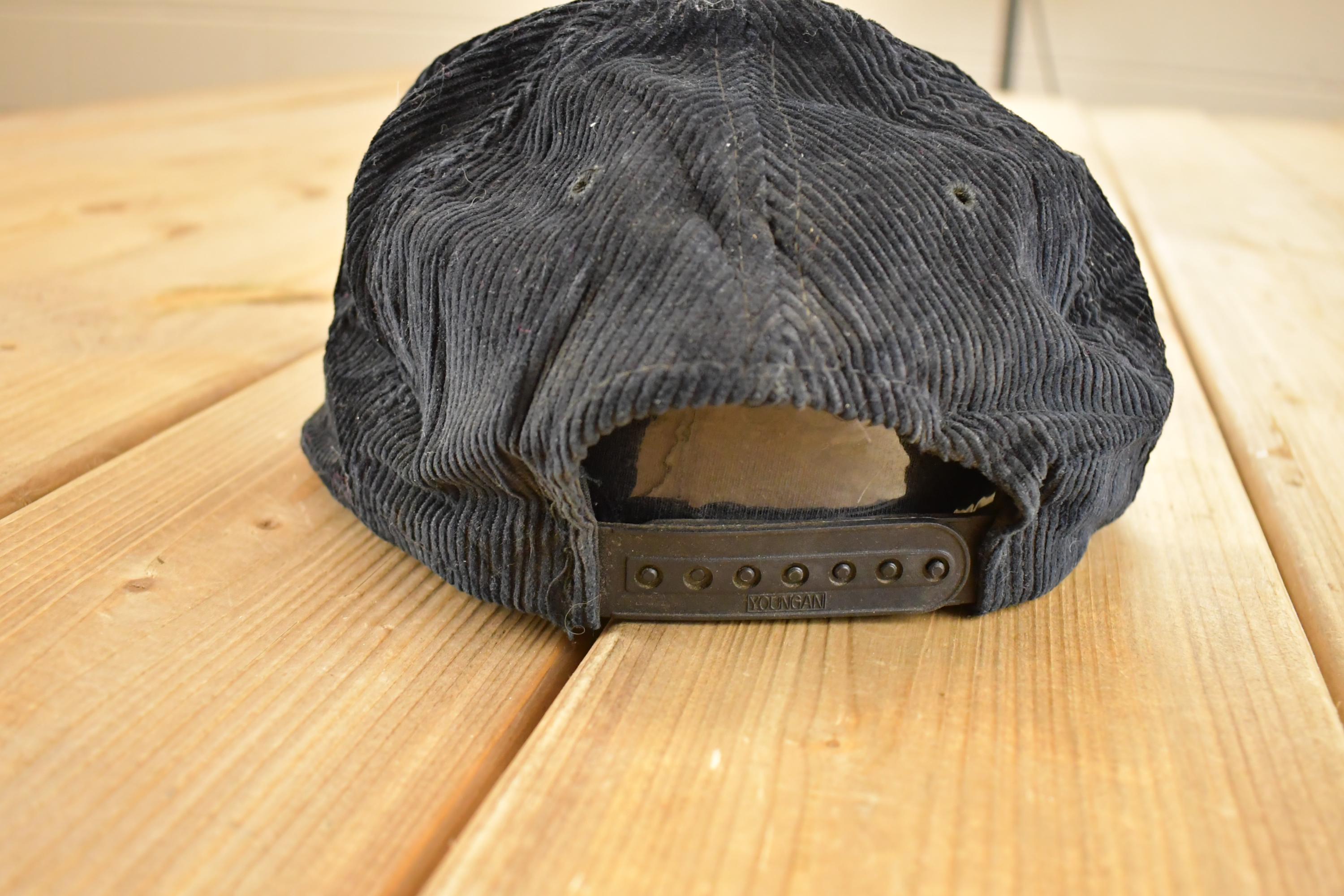 Vintage 1980s DMI Komatsu Corduroy Snapback Hat
