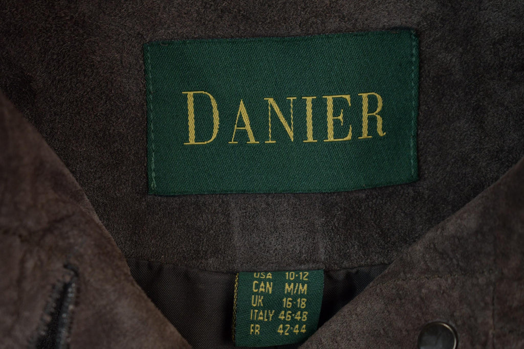 Vintage 1990s Danier Suede Trucker Jacket