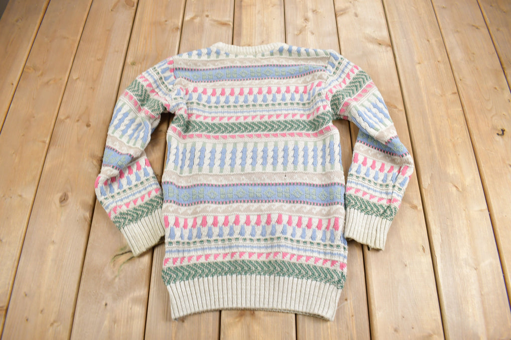 Vintage 1990s North Country Knit Crewneck Sweater