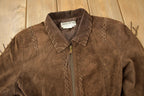Vintage 1990s Nancy Bolen City Girl Petite Suede Fringe Jacket