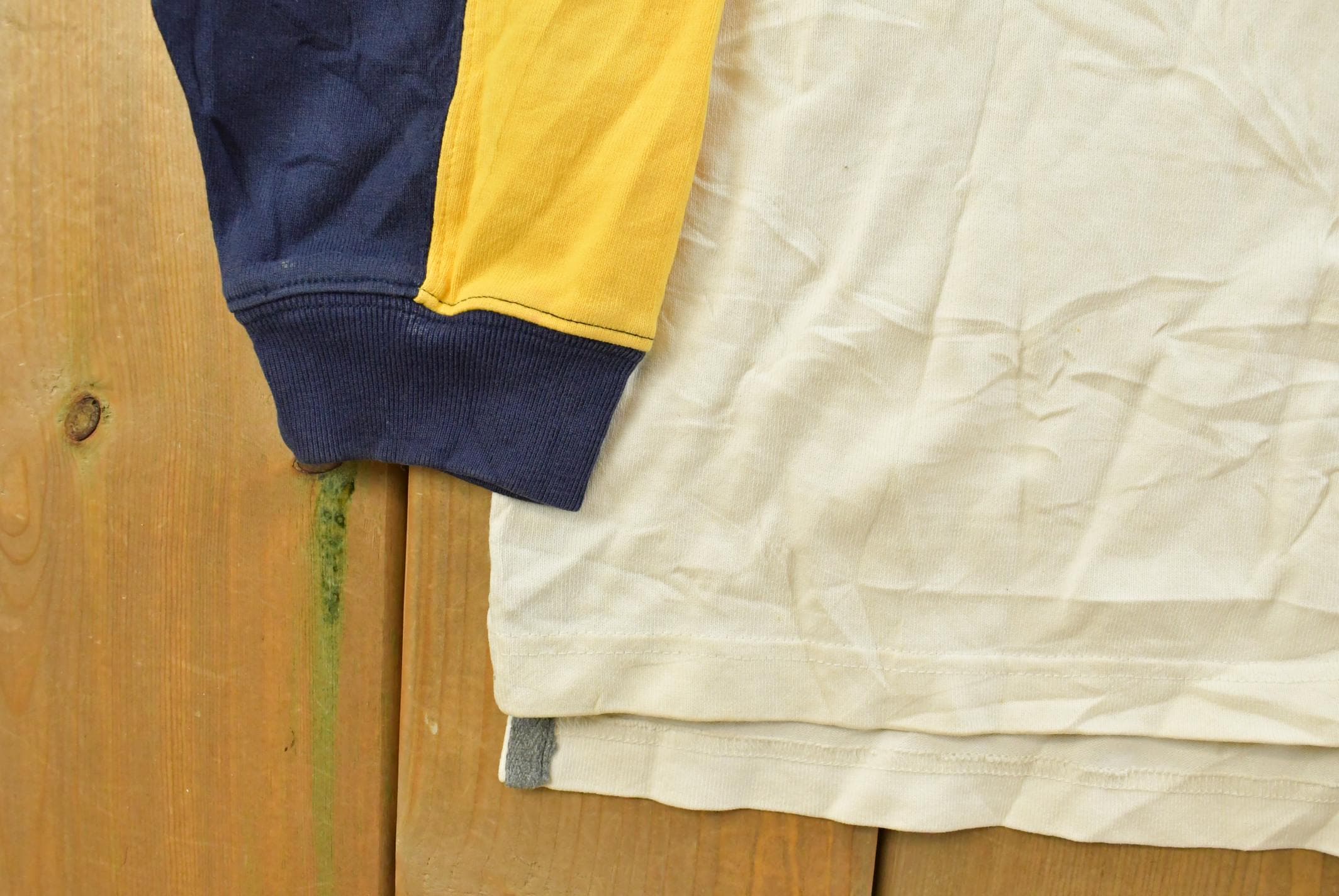 Vintage 1990s Izod Rugby Button Up Shirt Men's M  90s Color Blocked  Preppy Button Up