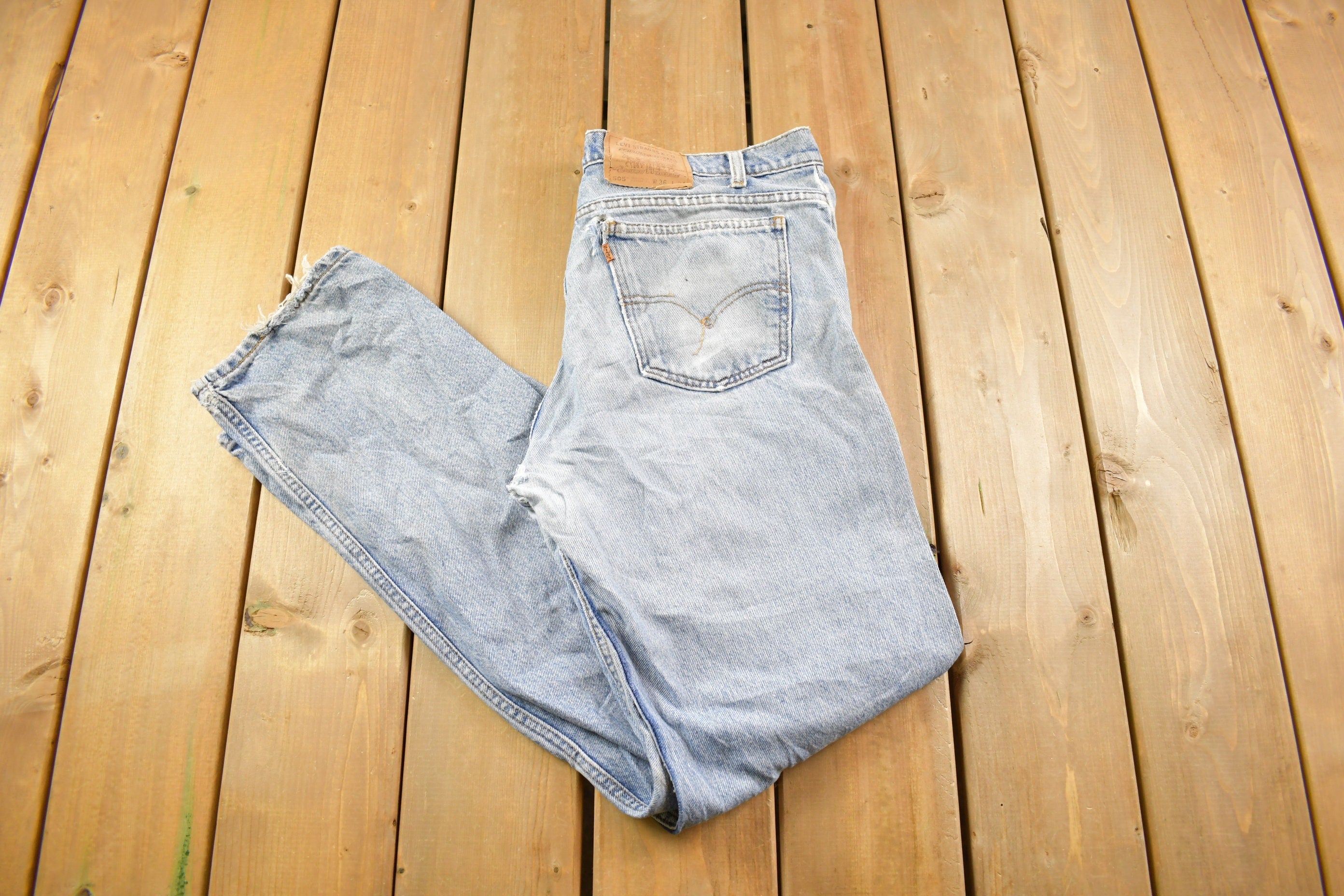 Vintage 1990s Levi's 505 Light Wash Jeans Size 36 x 32