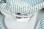 Vintage 1990s OutBrook Striped Denim Hooded Jacket