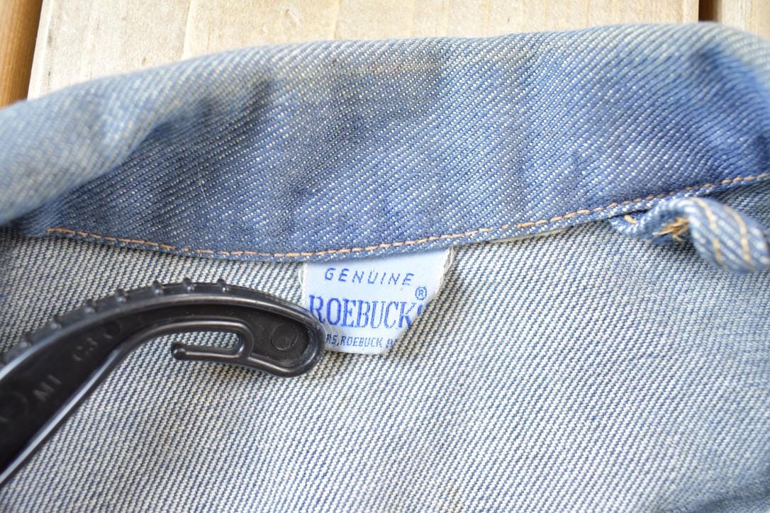 Vintage 1970s Genuine Roebucks Button Up Jean Jacket