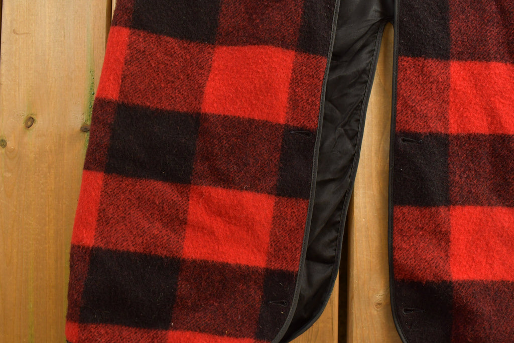 Vintage 1980s Ford Beckman Plaid Trench Coat