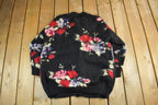 Vintage 1990s Hand Knitted Mohair Knit Cardigan Sweater Women's Large