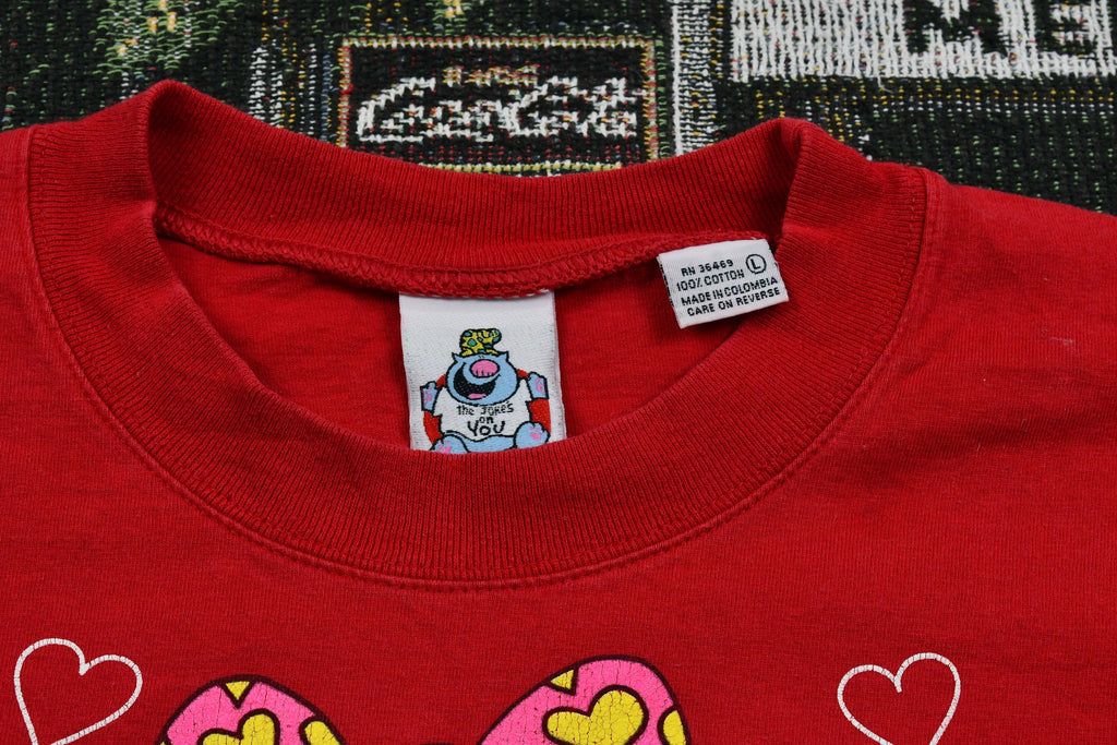 Vintage 1994 Tucking Me In Could Tucker You Out Cropped Single Stitch T-Shirt