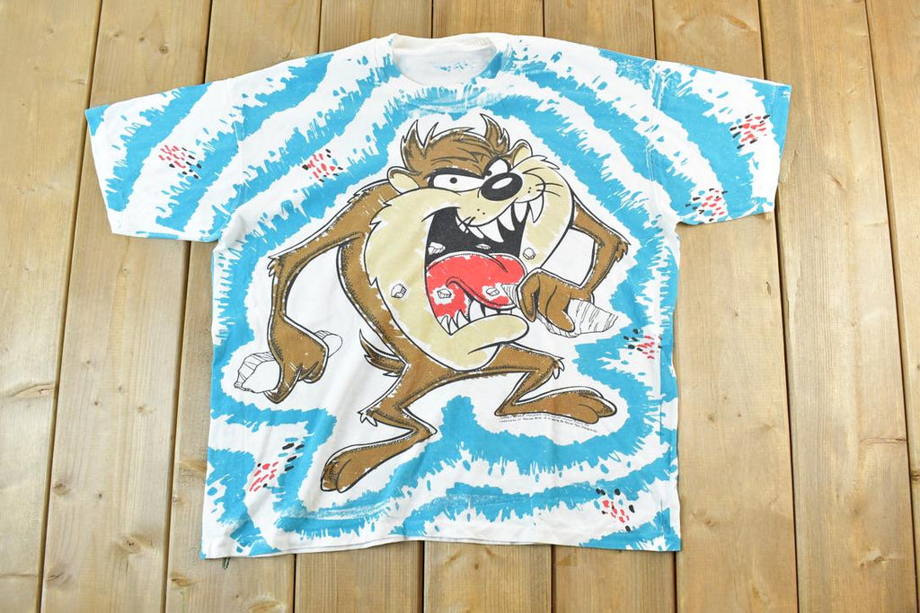 Vintage 1993 TAZ Looney Tunes All Over Print T Shirt