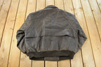 Vintage 1990s South Wind Leather Bomber Flight Jacket Men's XL