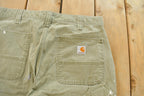 Vintage 2000s Carhartt Distressed Sun Faded Carpenter Pants Men's 33 x 31
