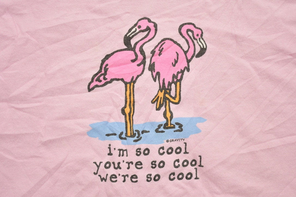 Vintage 1990s Pink Flamingo Graphic T-Shirt