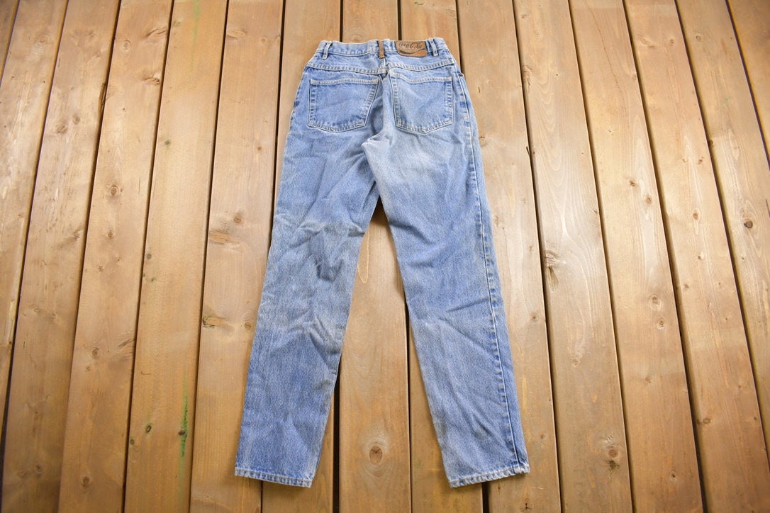 Vintage 1980s Coca Cola Denim Jeans Size 24 x 28