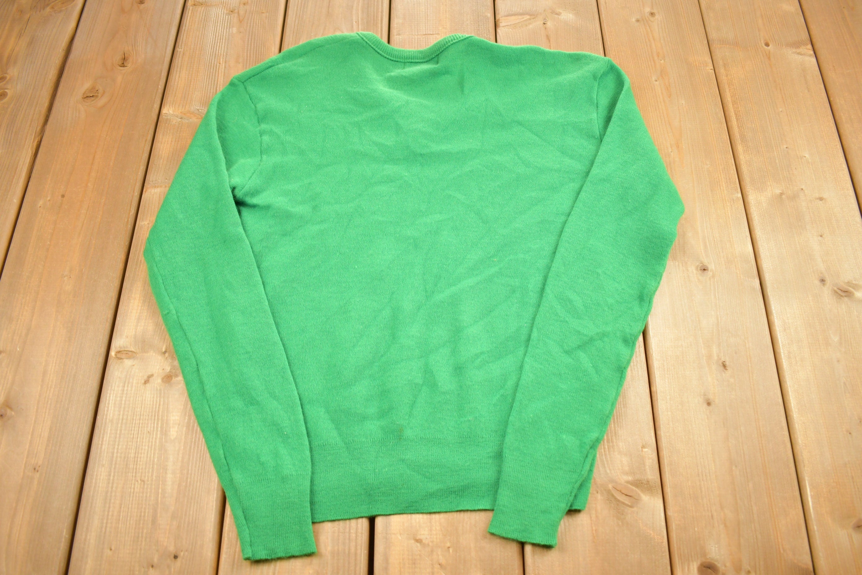 Vintage 1980s Garan Knitted V-Neck Sweater