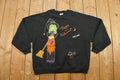 Vintage 1990s Witch Printed Graphic Crewneck Sweatshirt