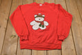 Vintage 1986 Plaid Teddy Bear Crewneck Sweatshirt