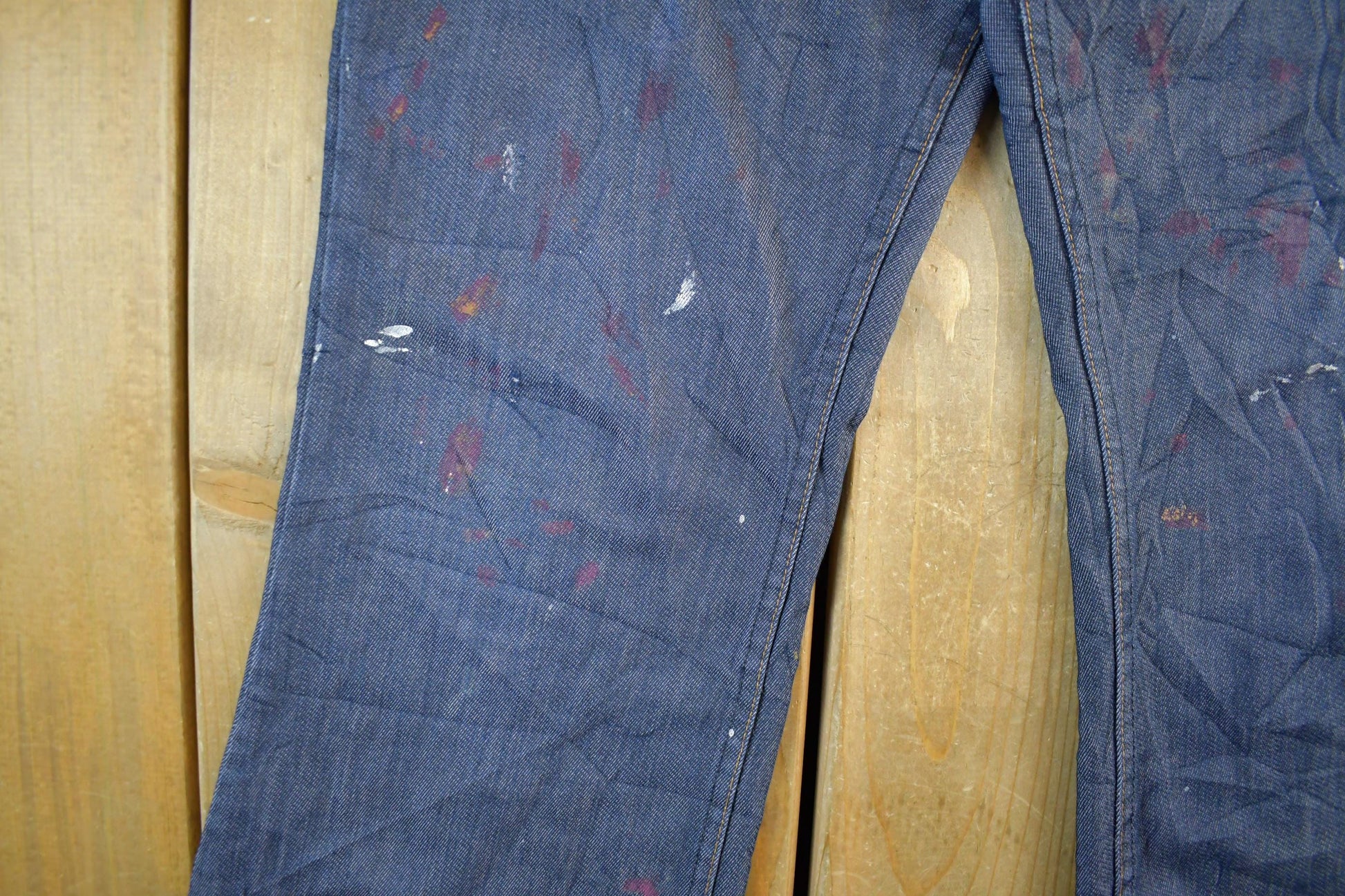 Vintage 1970s Levi's Orange Tab Bell Bottom Flare Denim Jeans Size 33 x 29