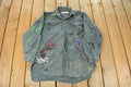 Vintage 1960s Champion Paint Splatter Button Up Shirt Men's Large /