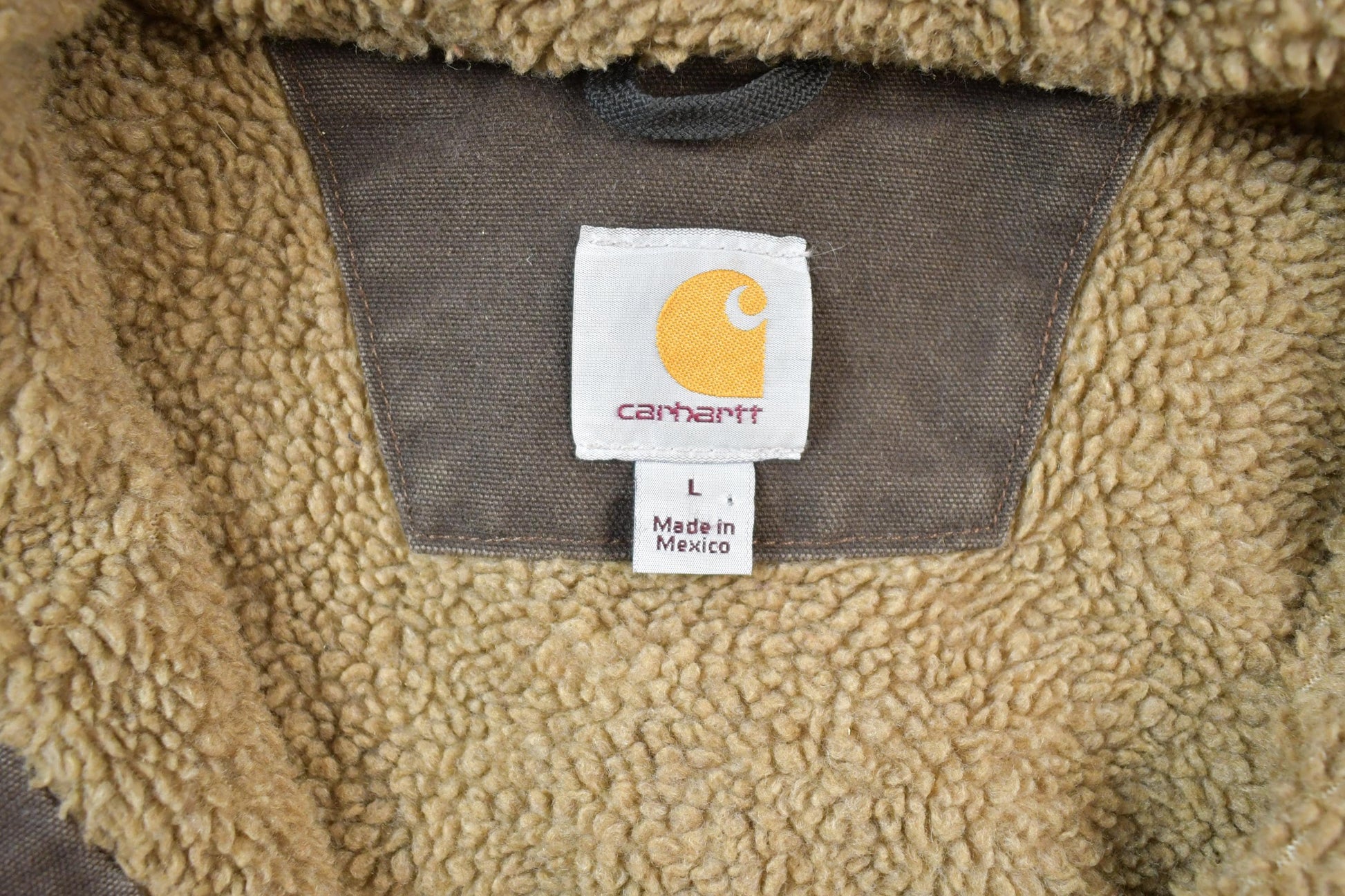 Vintage 1990s Distressed Carhartt Blanket Lined Hooded Jacket