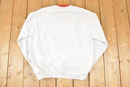 Vintage 1990s Cute Kitty Sanda Double Collar Crewneck Sweatshirt Men's L