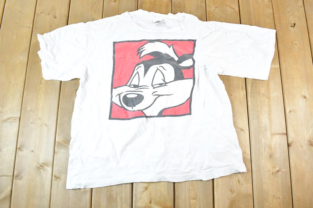 Vintage 1991 Pepe Le Pew Looney Tunes T Shirt Mens M