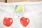 Vintage 1980s Women's Heart Graphic Shirt