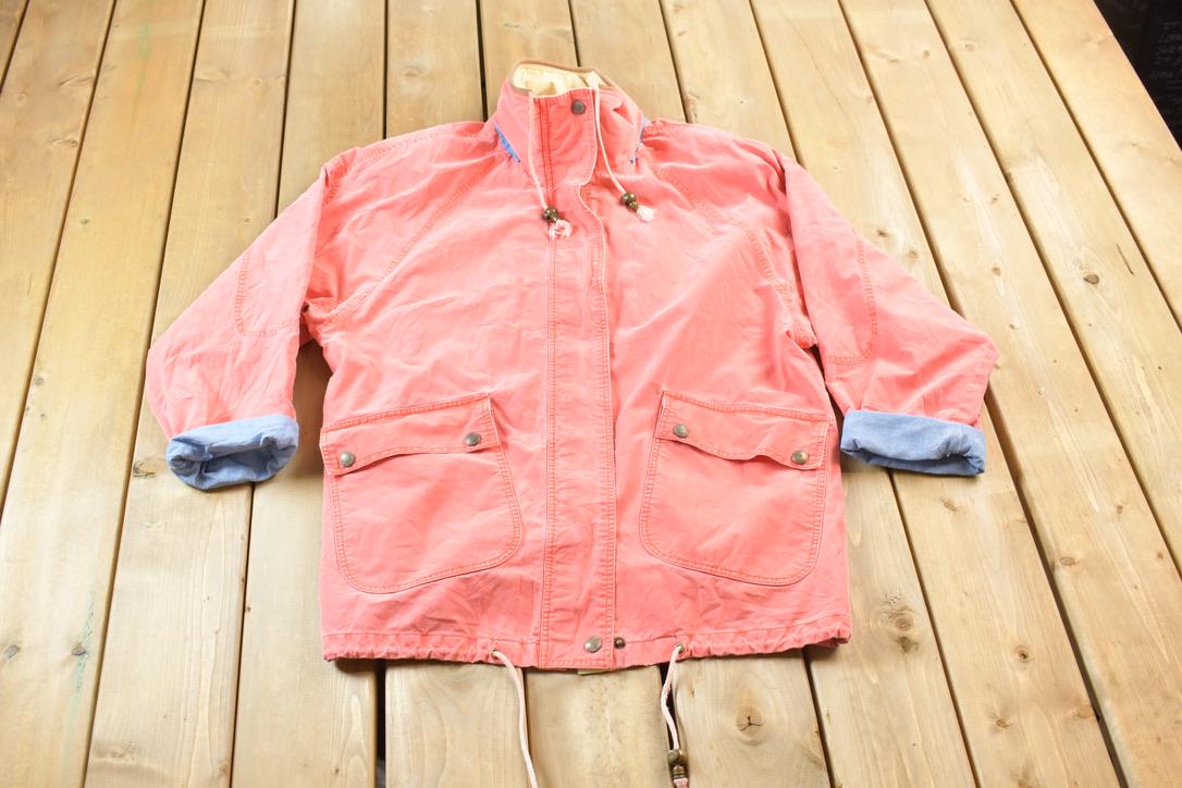 Vintage 1980s Blank Windbreaker Jacket