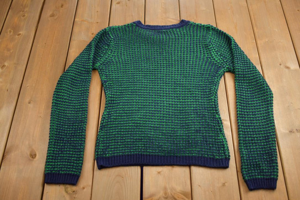 Vintage 1990s Planet Gold Women's Acrylic Knit Crewneck Sweater