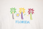 Vintage 1990s Florida Embroidered Palms Crewneck Sweatshirt Men's L